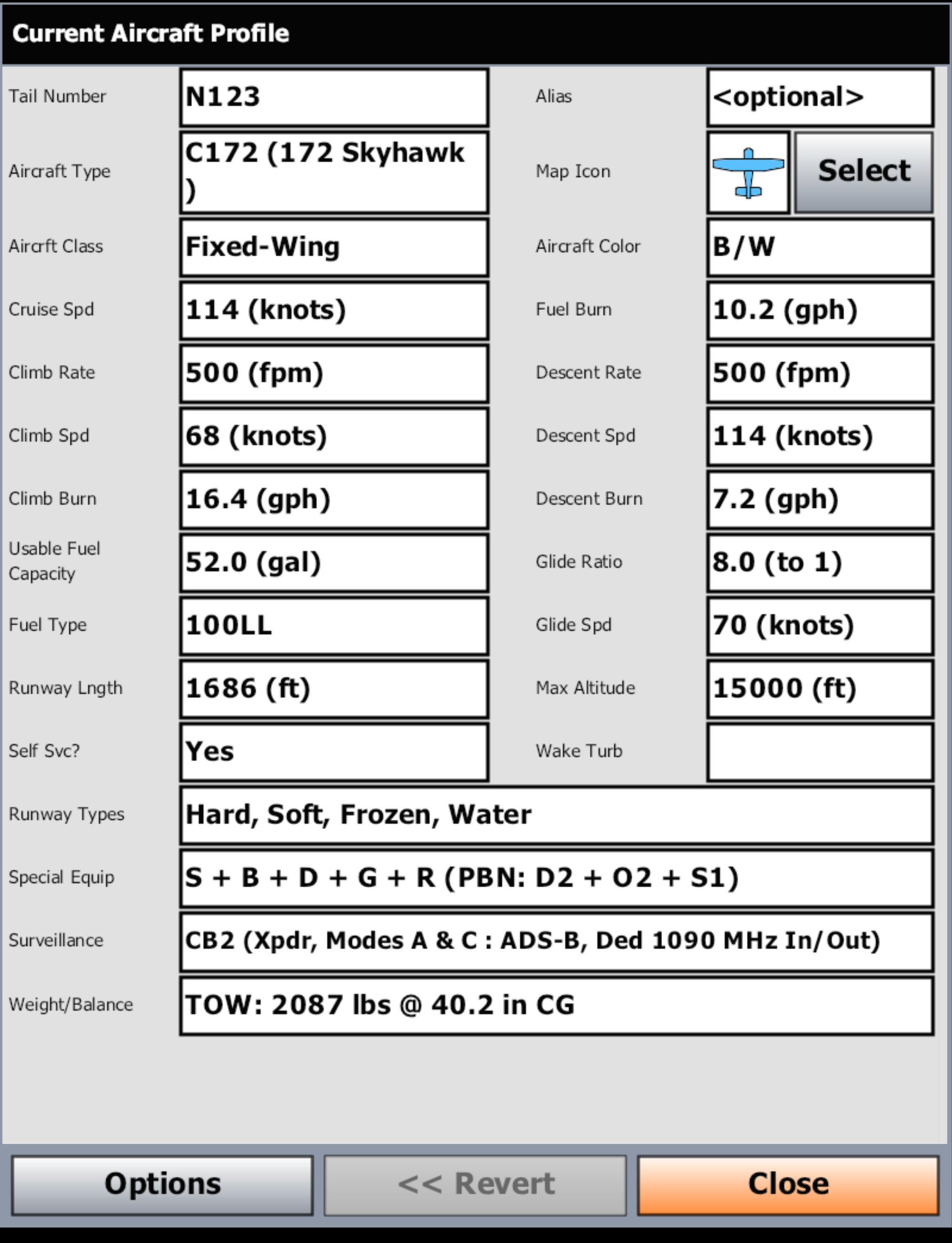 School aircraft profiles and checklists shown on several tablets