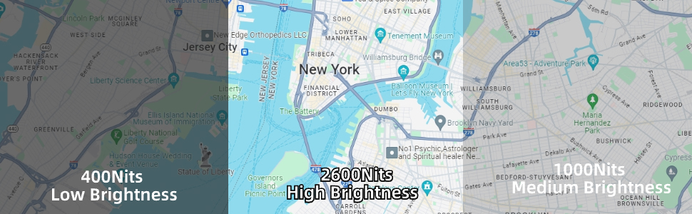 X7 display brightness comparison