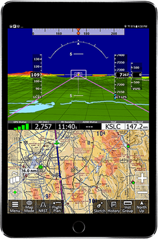iFly EFB synthetic vision