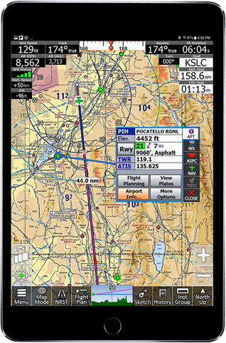 iFly EFB moving map